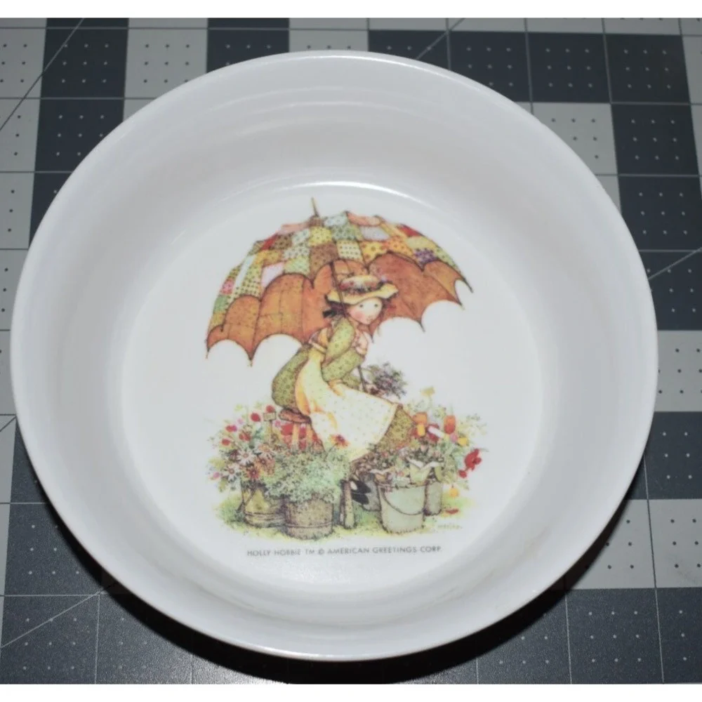 1972 Holly Hobbie American Greetings Kids‎ Play Dishes Plate Mug Cup Dish Oneida